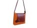 Leather Bag with flap<br> Vachetta leather from Italy