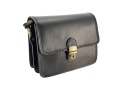 Leather Bag with flap<br> Vachetta leather from Italy
