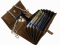 Waiters Wallet with chain <br> Vintage - Genuine leather!