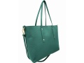 Leather shopper bag with zipper <br> Genuine leather from It